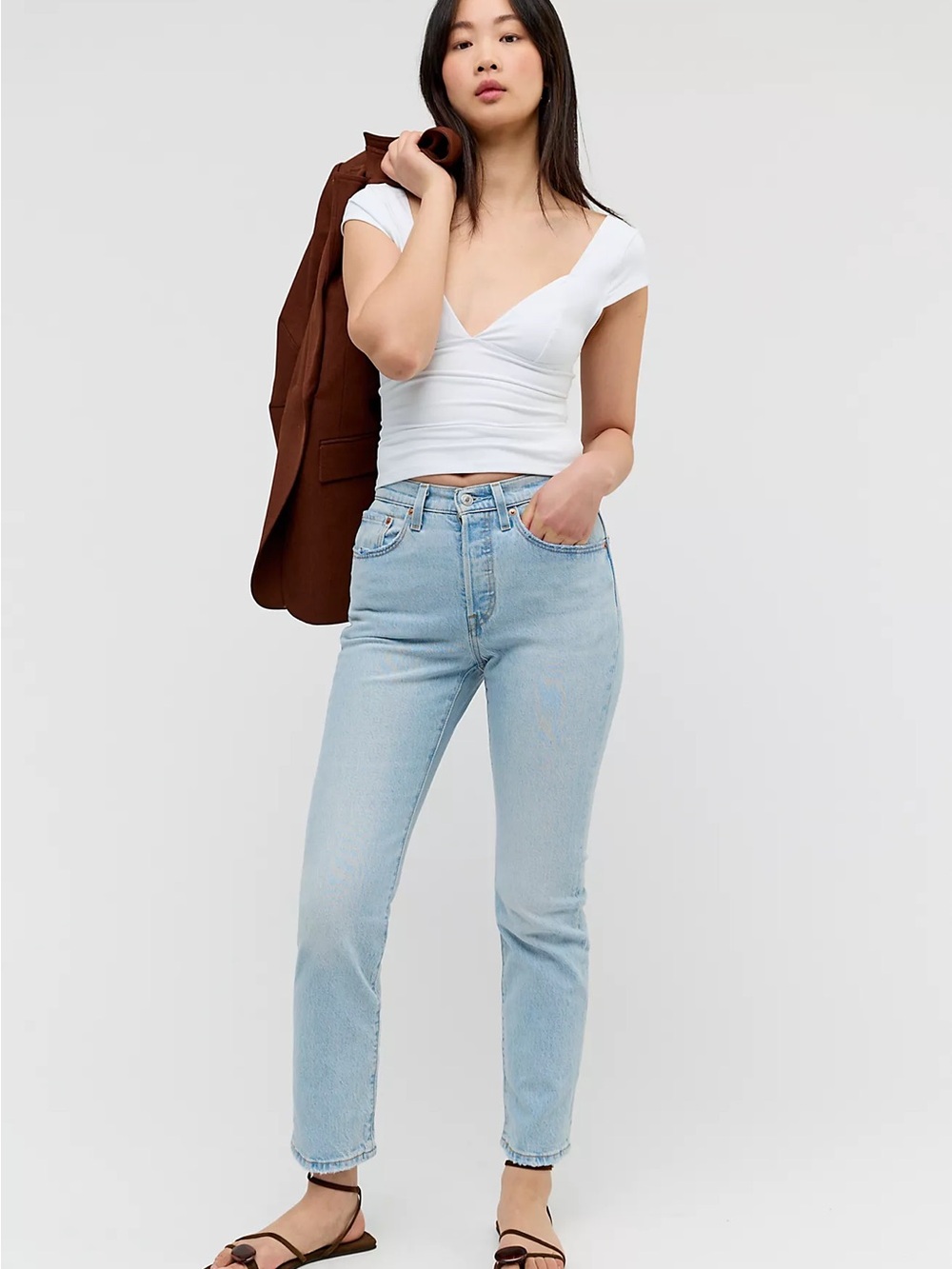 Levi's Light Blue 501 Skinny Jeans